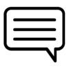 Community Stem badge - spraakballon icoon voor reacties en meepraten