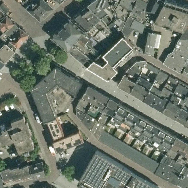 Luchtfoto Erotheek Hengelo — © Kadaster/PDOK