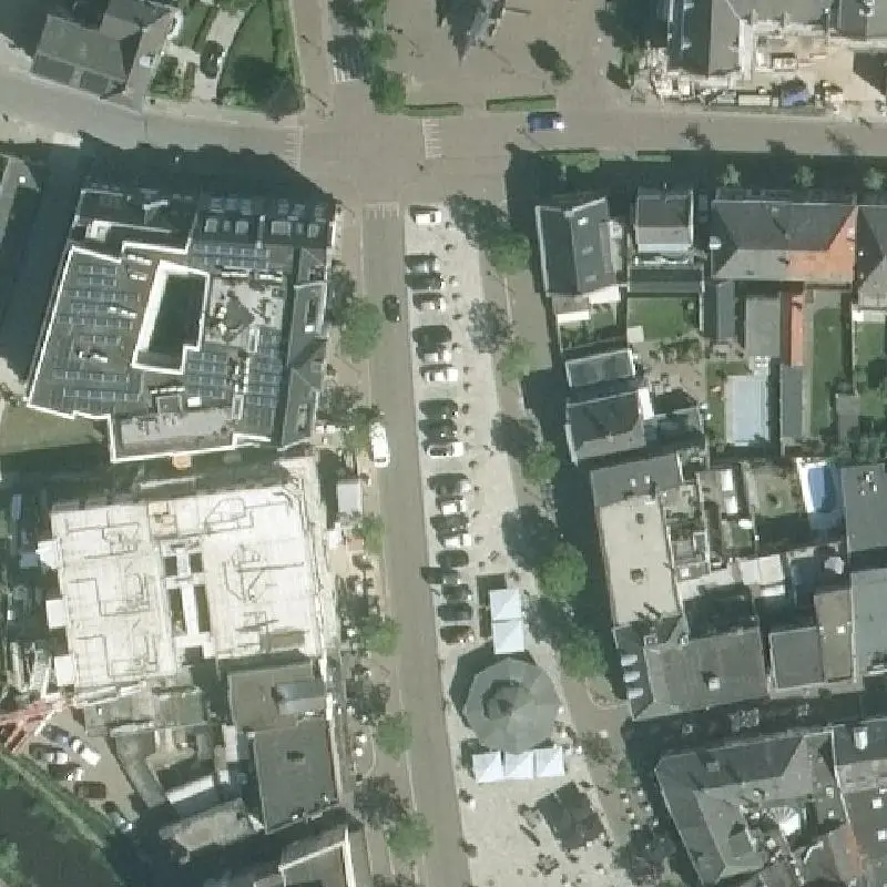 Luchtfoto Sexparkeerplaats Veghel — © Kadaster/PDOK