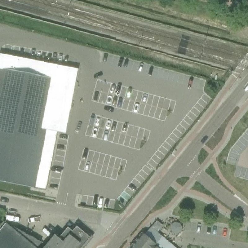 Luchtfoto Sexparkeerplaats Deurne — © Kadaster/PDOK