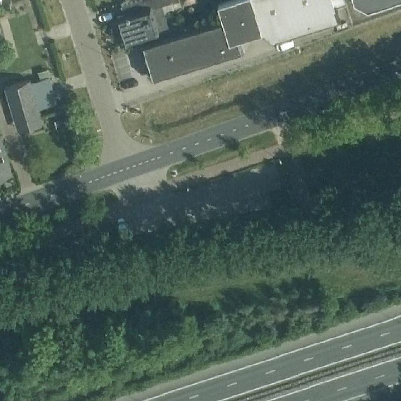 Luchtfoto Sexparkeerplaats Waalwijk — © Kadaster/PDOK