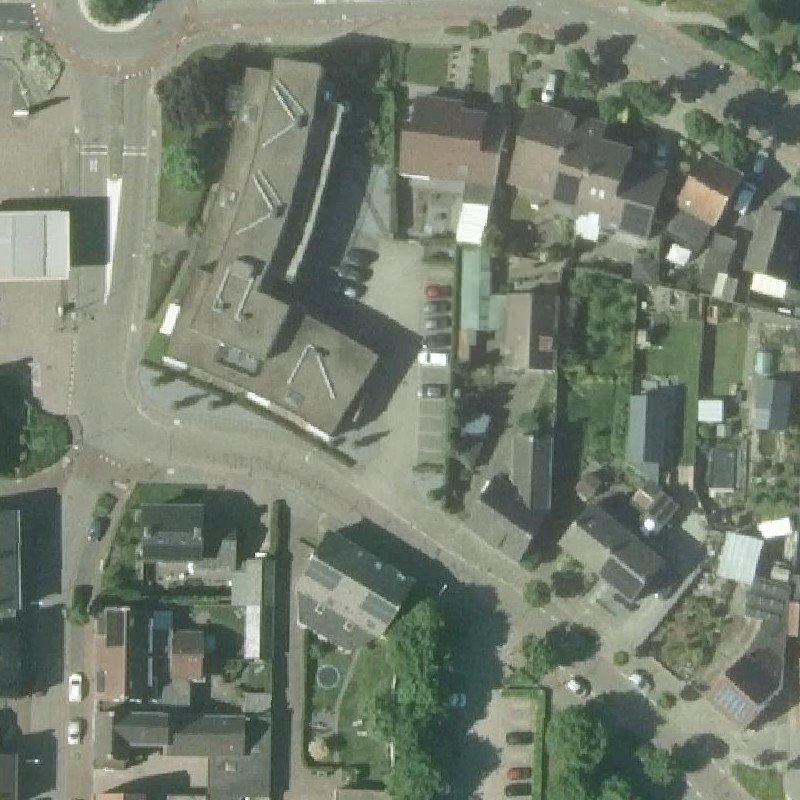 Luchtfoto Sexparkeerplaats Susteren — © Kadaster/PDOK
