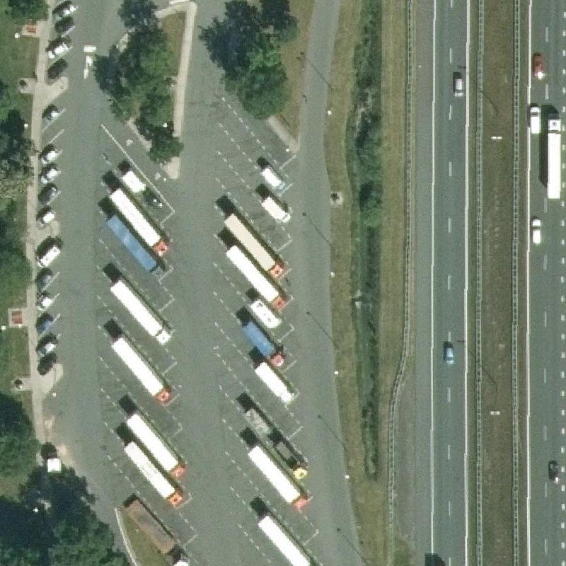 Luchtfoto Sexparkeerplaats Heerde — © Kadaster/PDOK