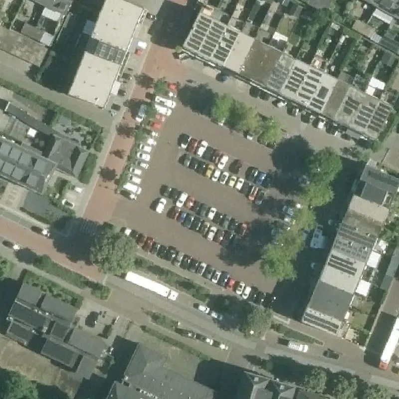 Luchtfoto Sexparkeerplaats Grave Hernen — © Kadaster/PDOK