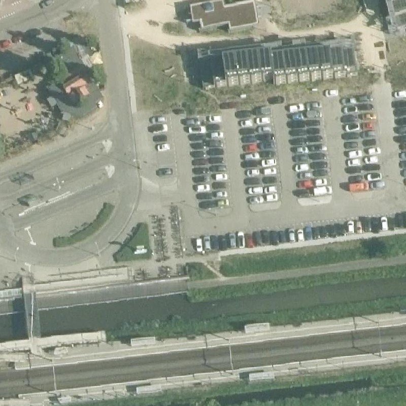 Luchtfoto Sexparkeerplaats Spaarnewoude — © Kadaster/PDOK