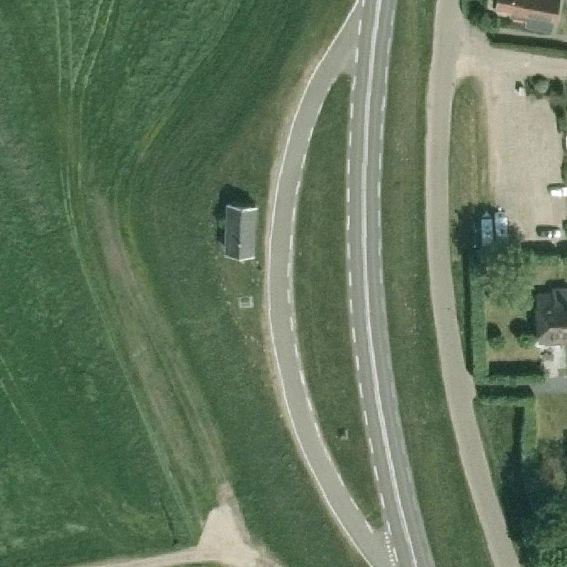 Luchtfoto Sexparkeerplaats Olst — © Kadaster/PDOK