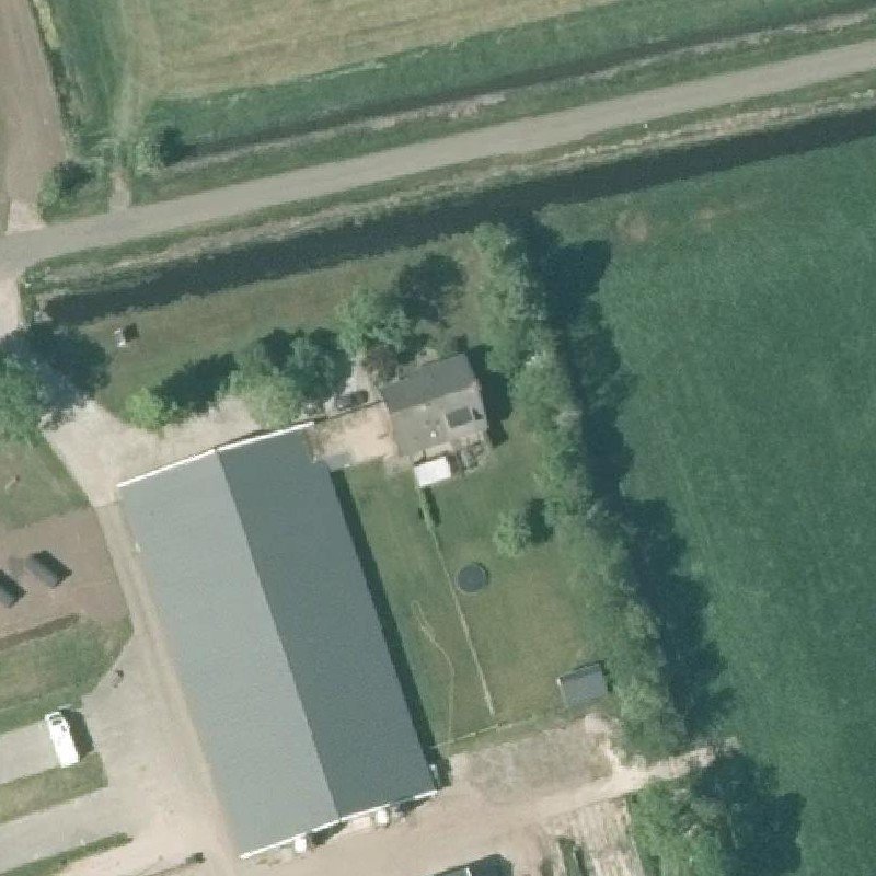 Luchtfoto Camperplak en Rustpunt it Fjûrlân — © Kadaster/PDOK