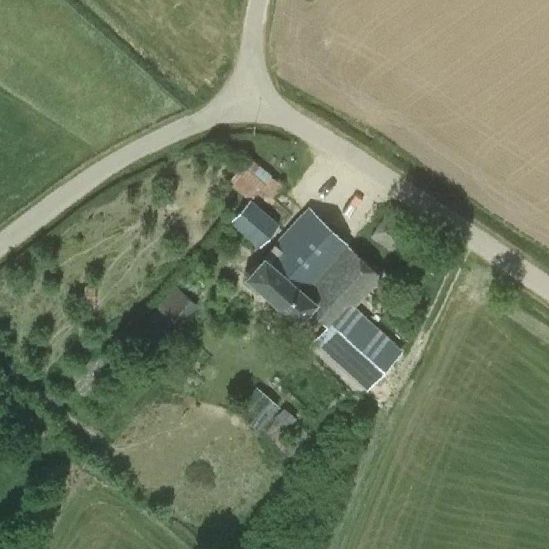 Luchtfoto Rustpunt WarmGroen — © Kadaster/PDOK