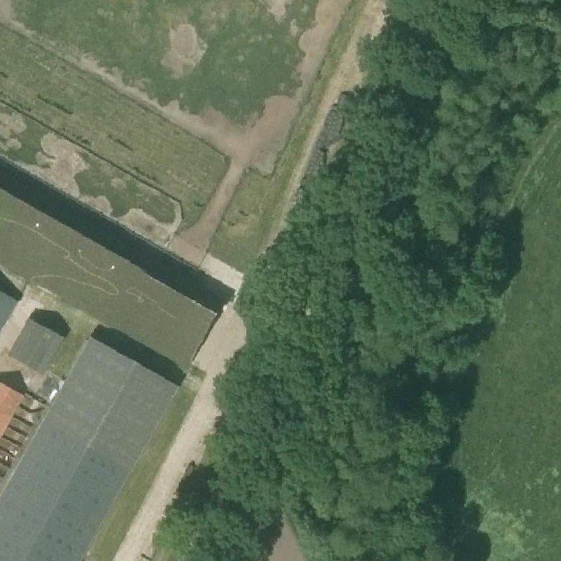 Luchtfoto Rustpunt Koks Koffiehut — © Kadaster/PDOK