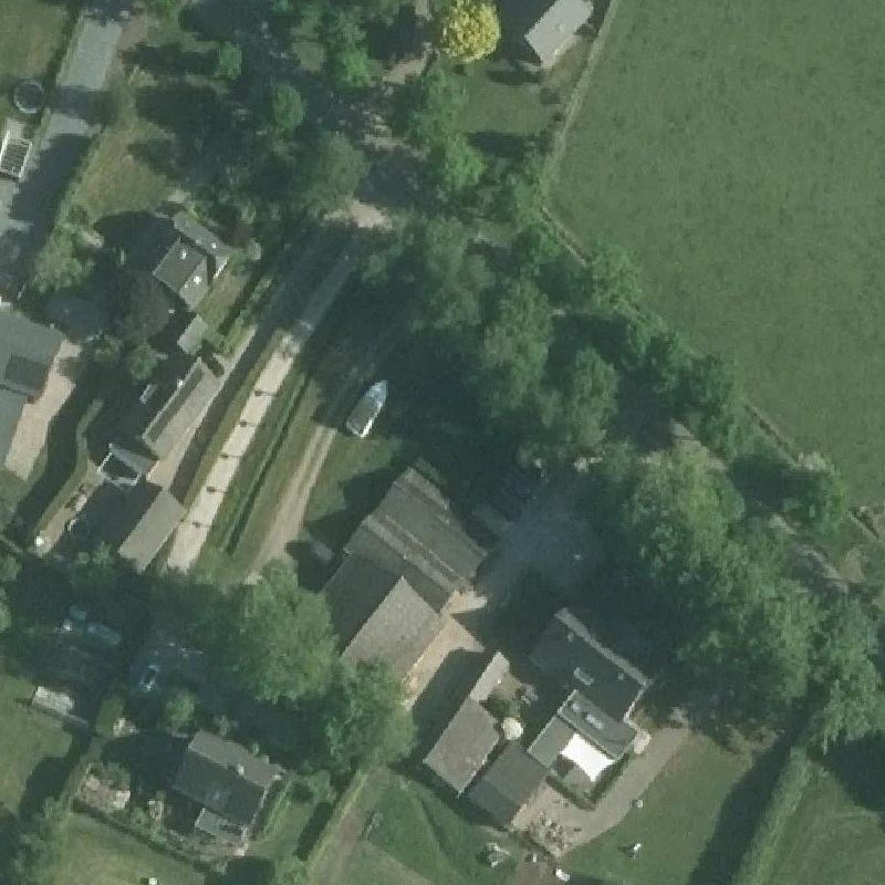 Luchtfoto Rustpunt de Ouwe Beek — © Kadaster/PDOK