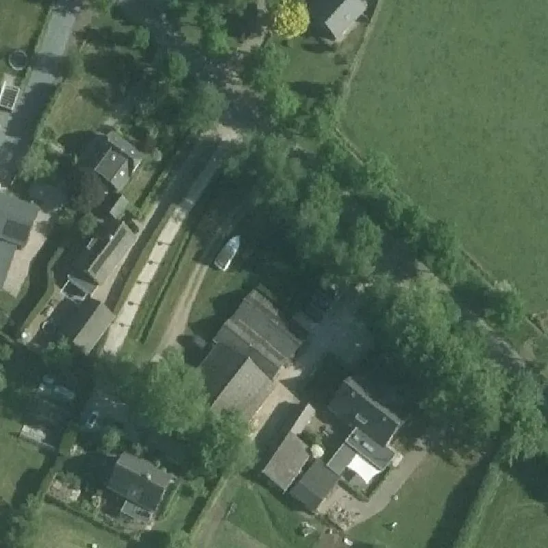 Luchtfoto Rustpunt de Ouwe Beek — © Kadaster/PDOK