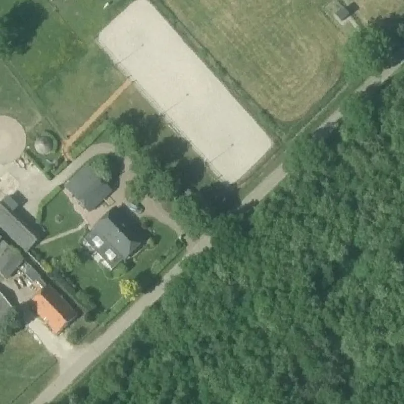 Luchtfoto Rustpunt 't Veld — © Kadaster/PDOK