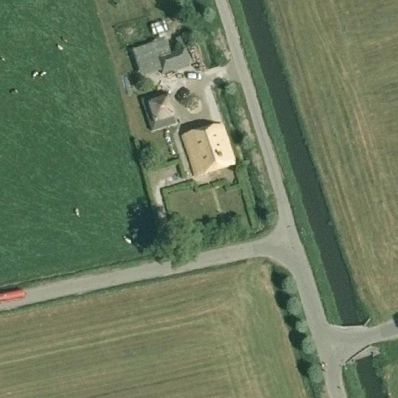 Luchtfoto Rustpunt Ossenweide — © Kadaster/PDOK