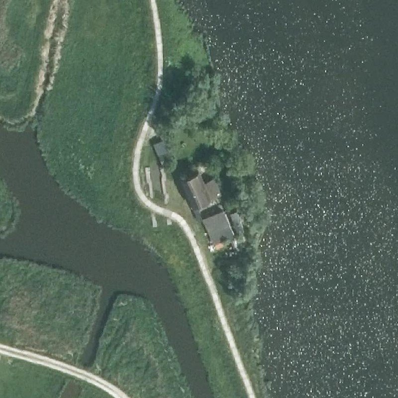 Luchtfoto Rustpunt Woudpolder — © Kadaster/PDOK
