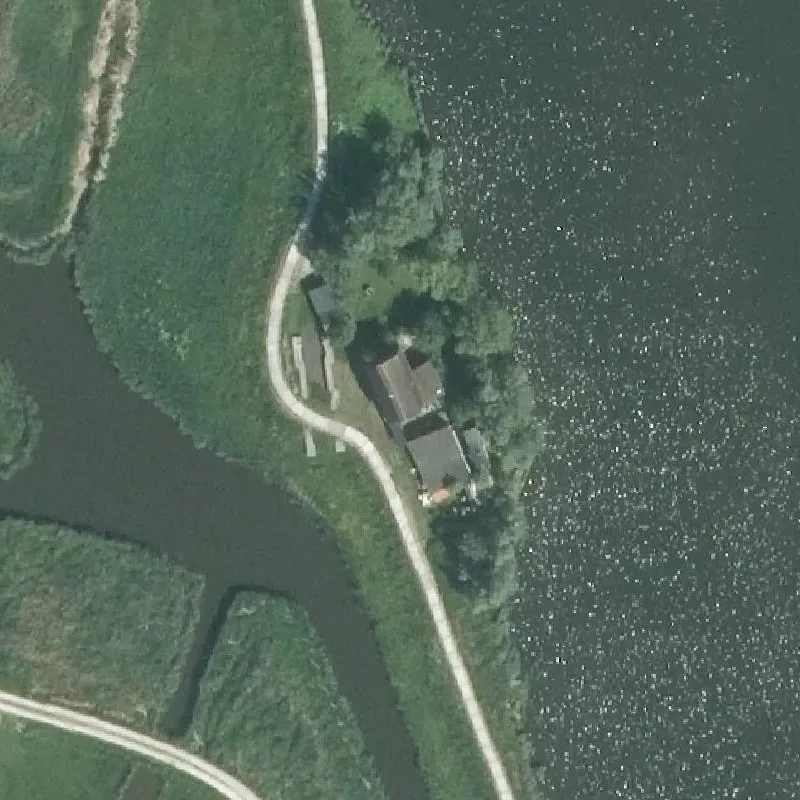 Luchtfoto Rustpunt Woudpolder — © Kadaster/PDOK