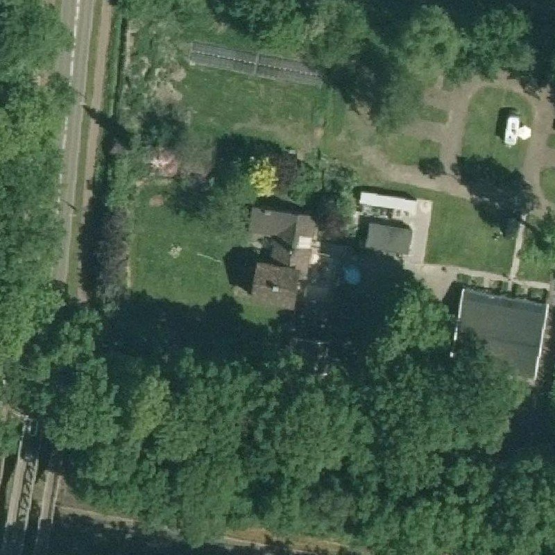 Luchtfoto Rustpunt Hammiehoeve — © Kadaster/PDOK