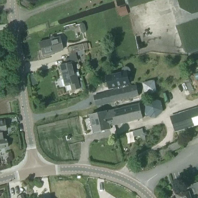 Luchtfoto Rustpunt Knus Plekje — © Kadaster/PDOK
