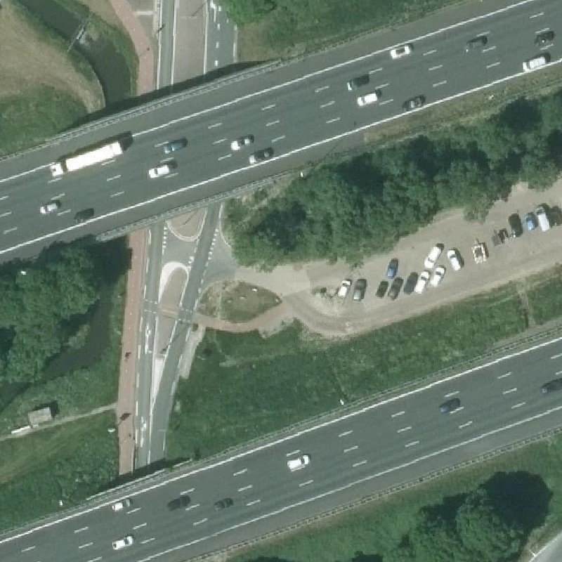 Luchtfoto Carpool Nieuwerbrug A-12 (cruising spot) — © Kadaster/PDOK