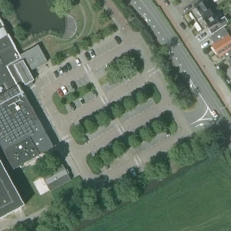 Luchtfoto Landenplas — © Kadaster/PDOK
