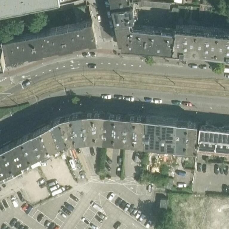 Luchtfoto Erotheek Bioscoop Schiedam — © Kadaster/PDOK