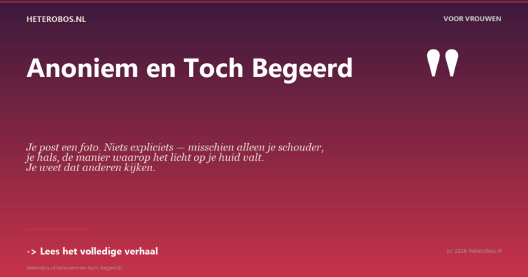 Anoniem en toch begeerd - hoe online discretie werkt voor singles en stellen