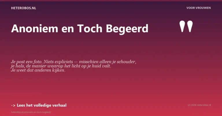 Anoniem en toch begeerd - hoe online discretie werkt voor singles en stellen